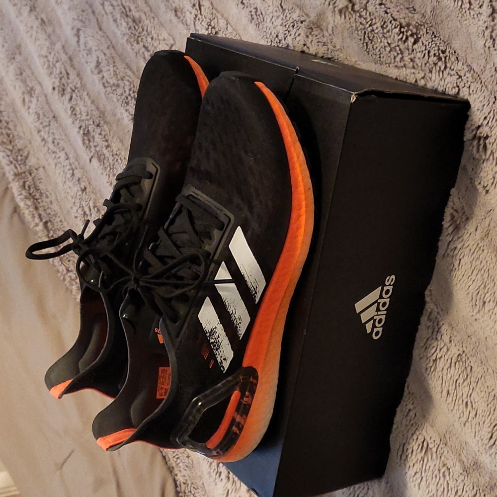 Black/Orange Adidas Ultra Boost Size 10.5